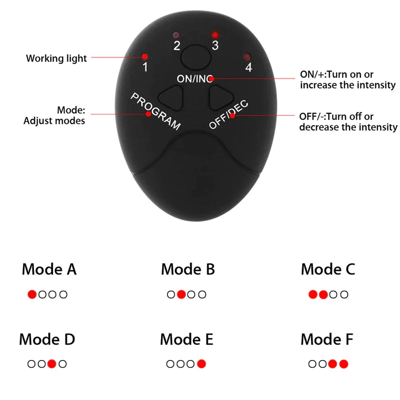 Smart EMS Abs Toning Trainer – Wireless Rechargeable Muscle Stimulator