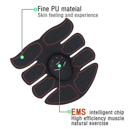 Smart EMS Abs Toning Trainer – Wireless Rechargeable Muscle Stimulator