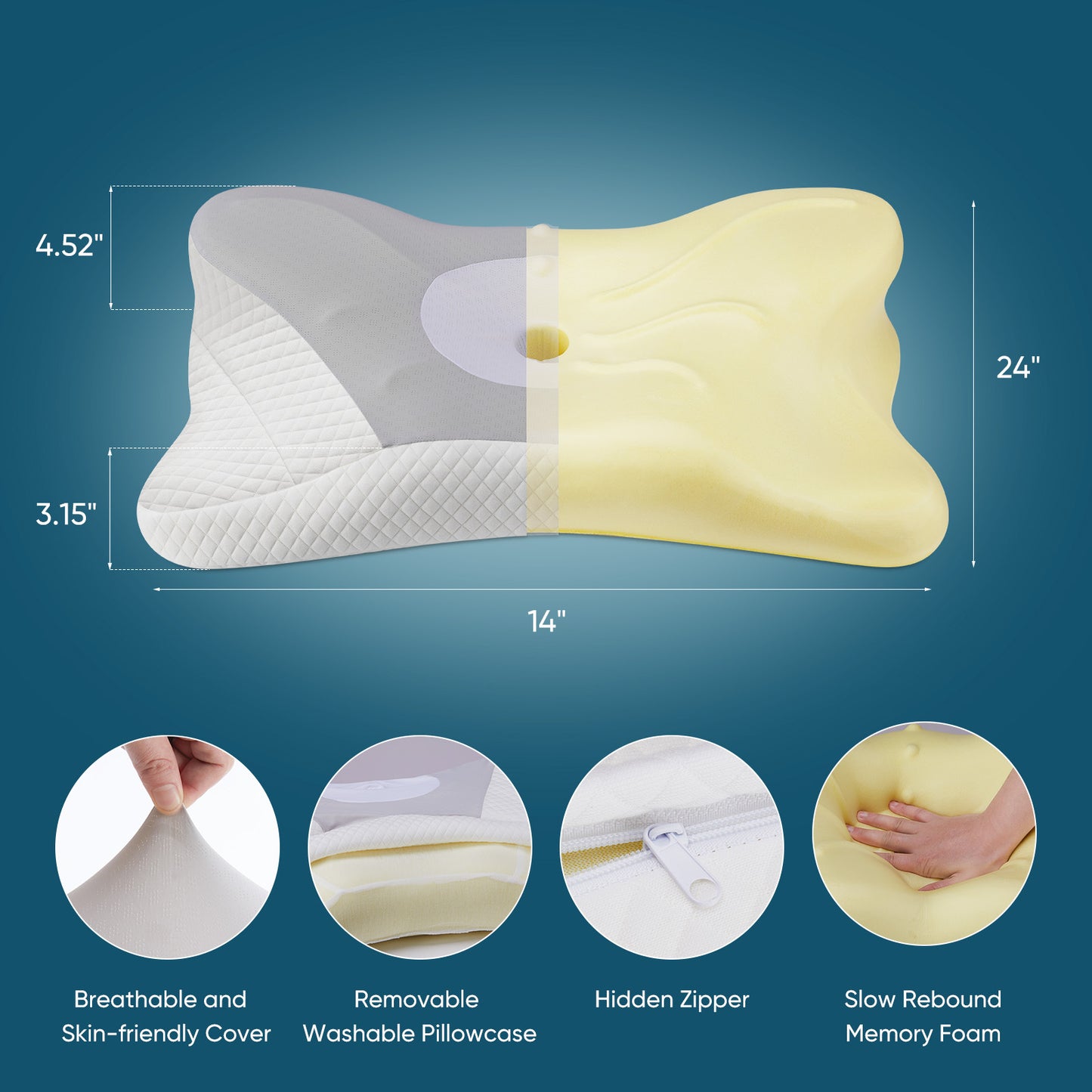 Neck Support Pillow for Sleep