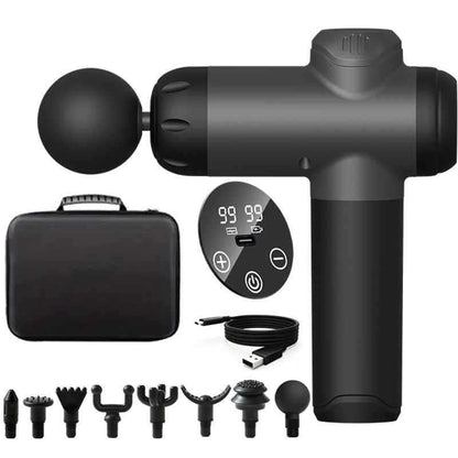 99-Level Deep Tissue Digital Massage Gun with 8 Attachments & Carry Case