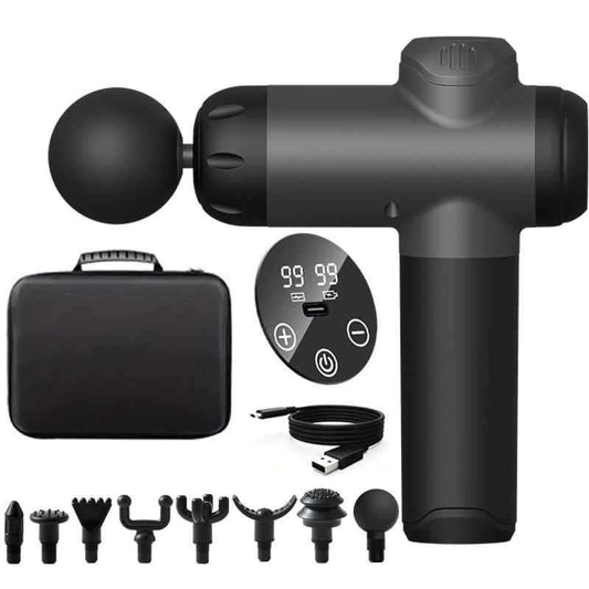 99-Level Deep Tissue Digital Massage Gun with 8 Attachments & Carry Case