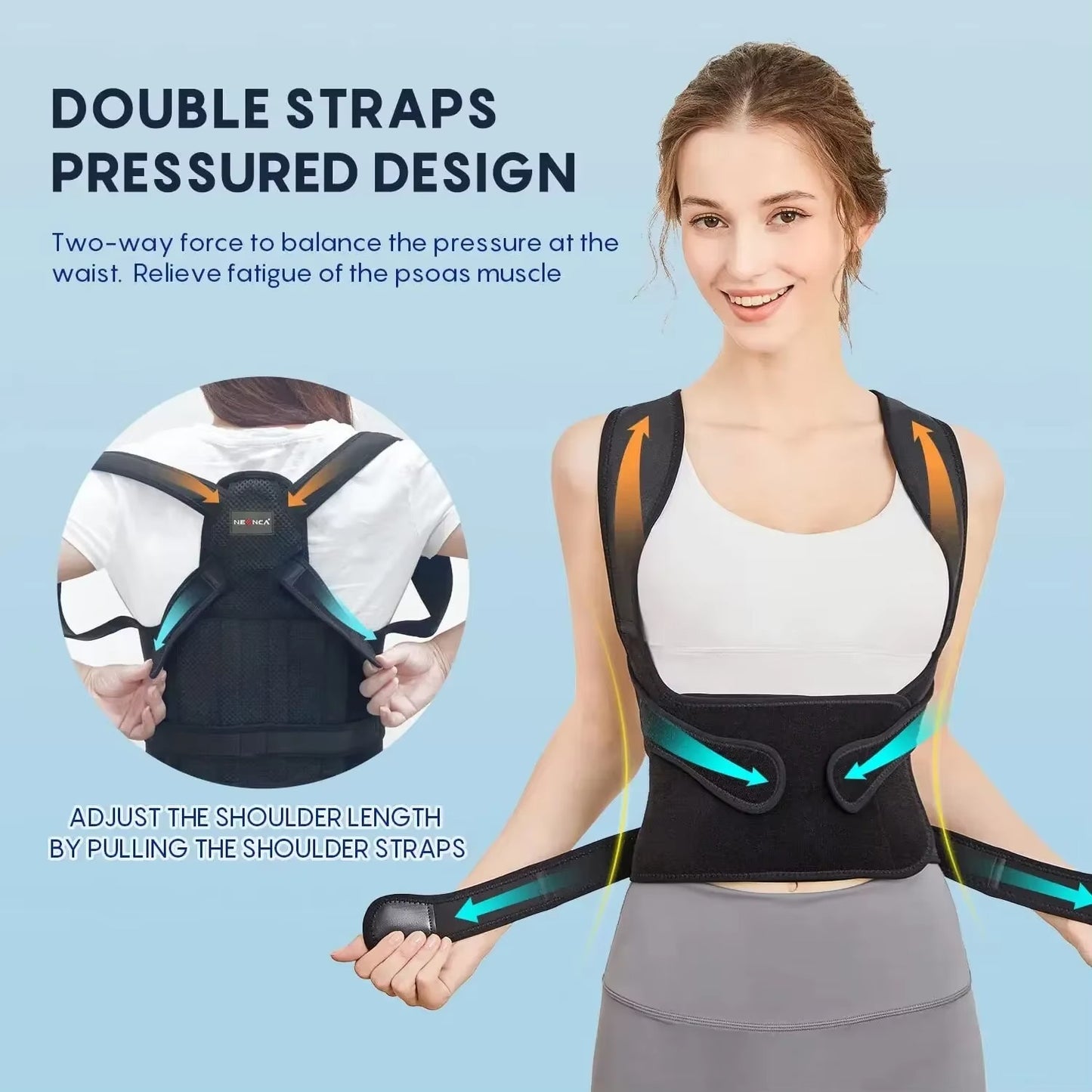 Smart Posture Corrector for Back & Neck Alignment