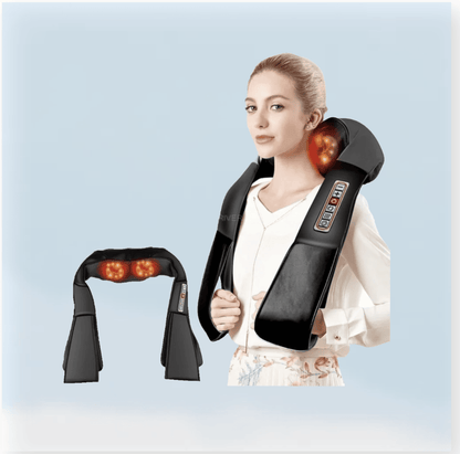 Smart 3D Kneading Heated Neck & Back Massager Pillow – Deep Tissue Pain Relief
