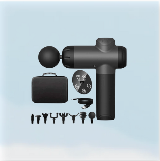 99-Level Deep Tissue Digital Massage Gun with 8 Attachments & Carry Case