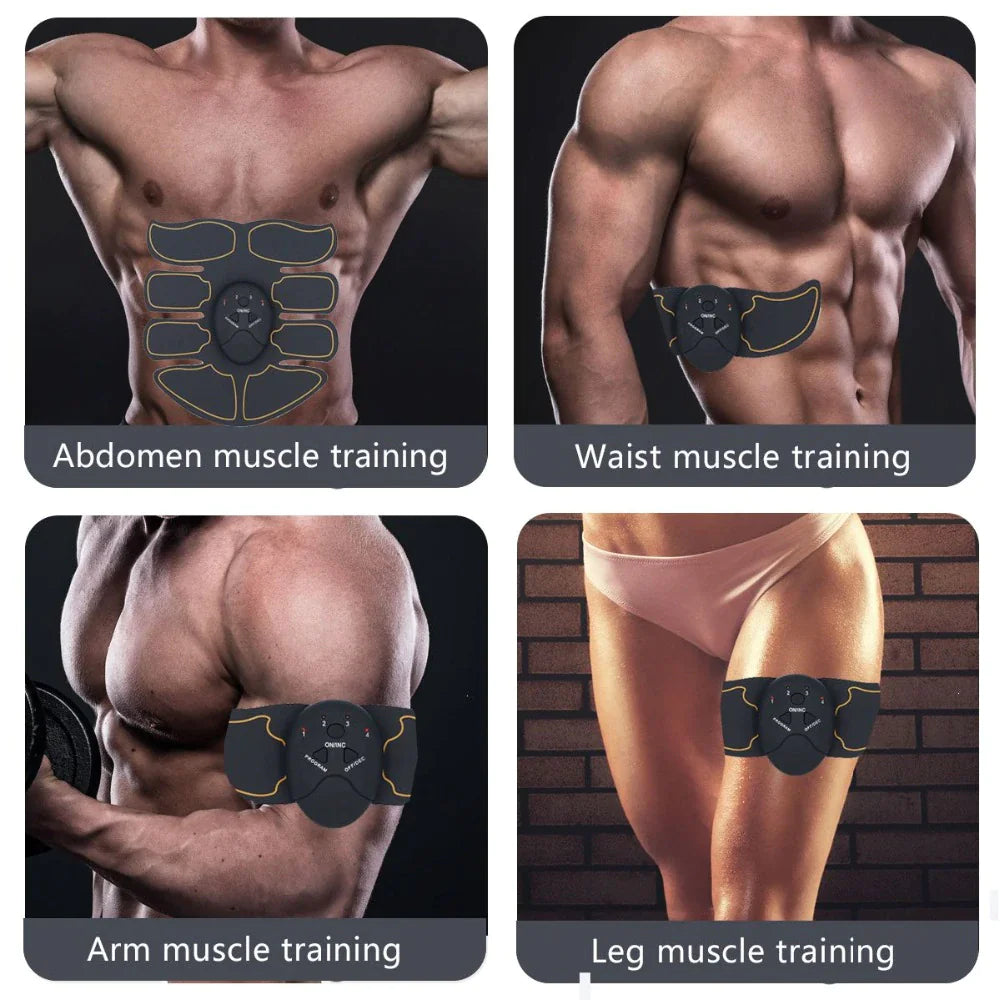 Smart EMS Abs Toning Trainer – Wireless Rechargeable Muscle Stimulator